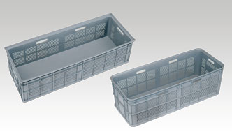 Plastic storage box for long material