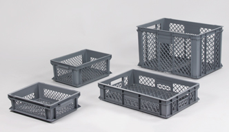 Ventilated euro container perfobox