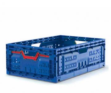Caja plegable perforada 46 L, 600x400x202 mm