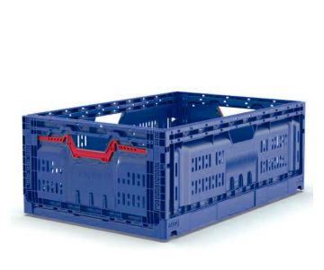 Caja plegable perforada 43 L, 600x400x230 mm