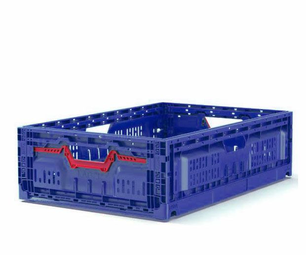 Caja plegable perforada 30 L, 600x400x172 mm